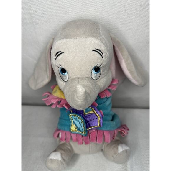 Disney Baby Dumbo Swaddle fringe blanket Lovey Babies Plush 10” Elephant Parks - Picture 2 of 6